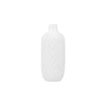 Elegant White Textured Ceramic Vase**