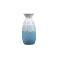 Ceramic Drip Glaze Vase in Blue Gradient – Elegant Home Decor