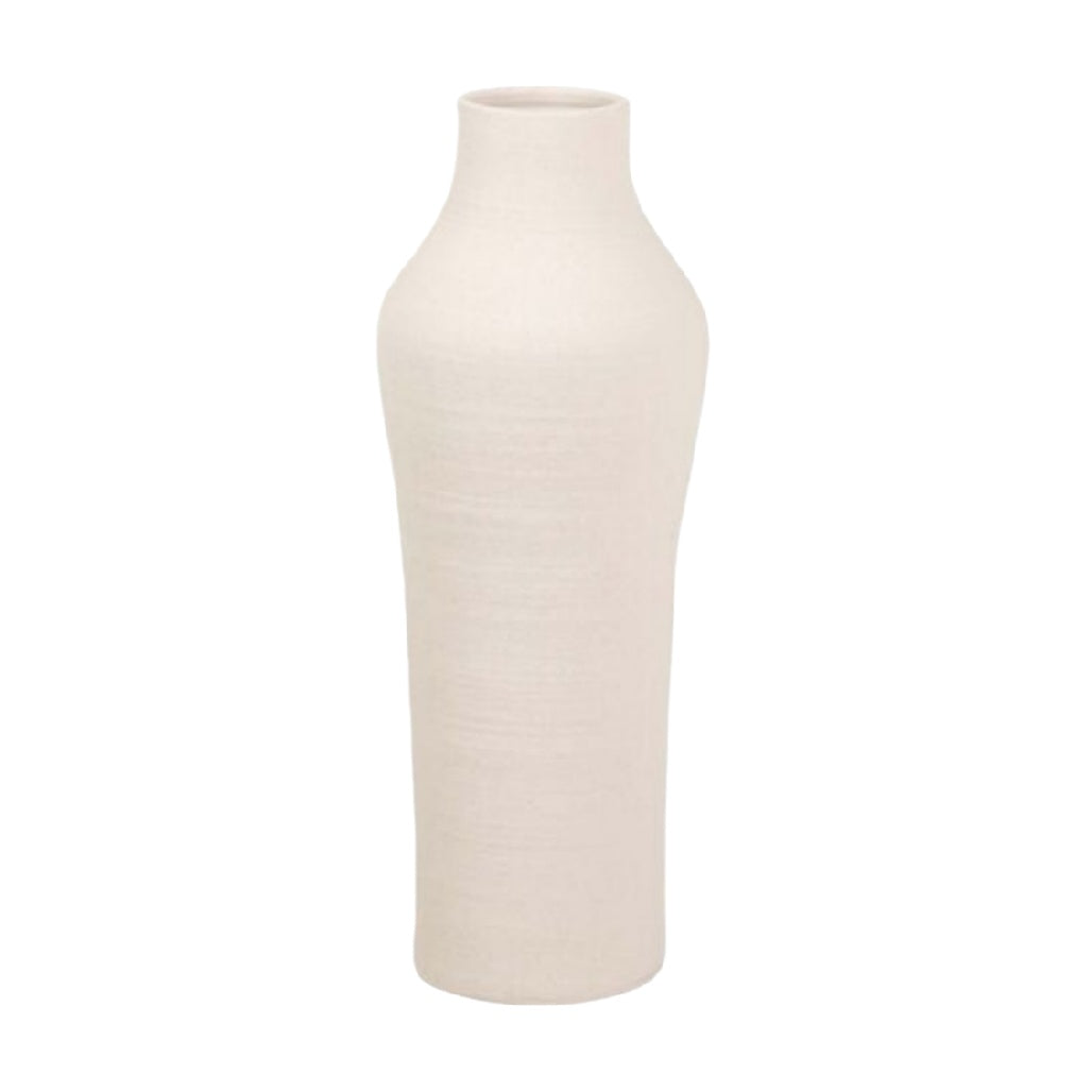 Elegant Minimalist White Ceramic Vase**