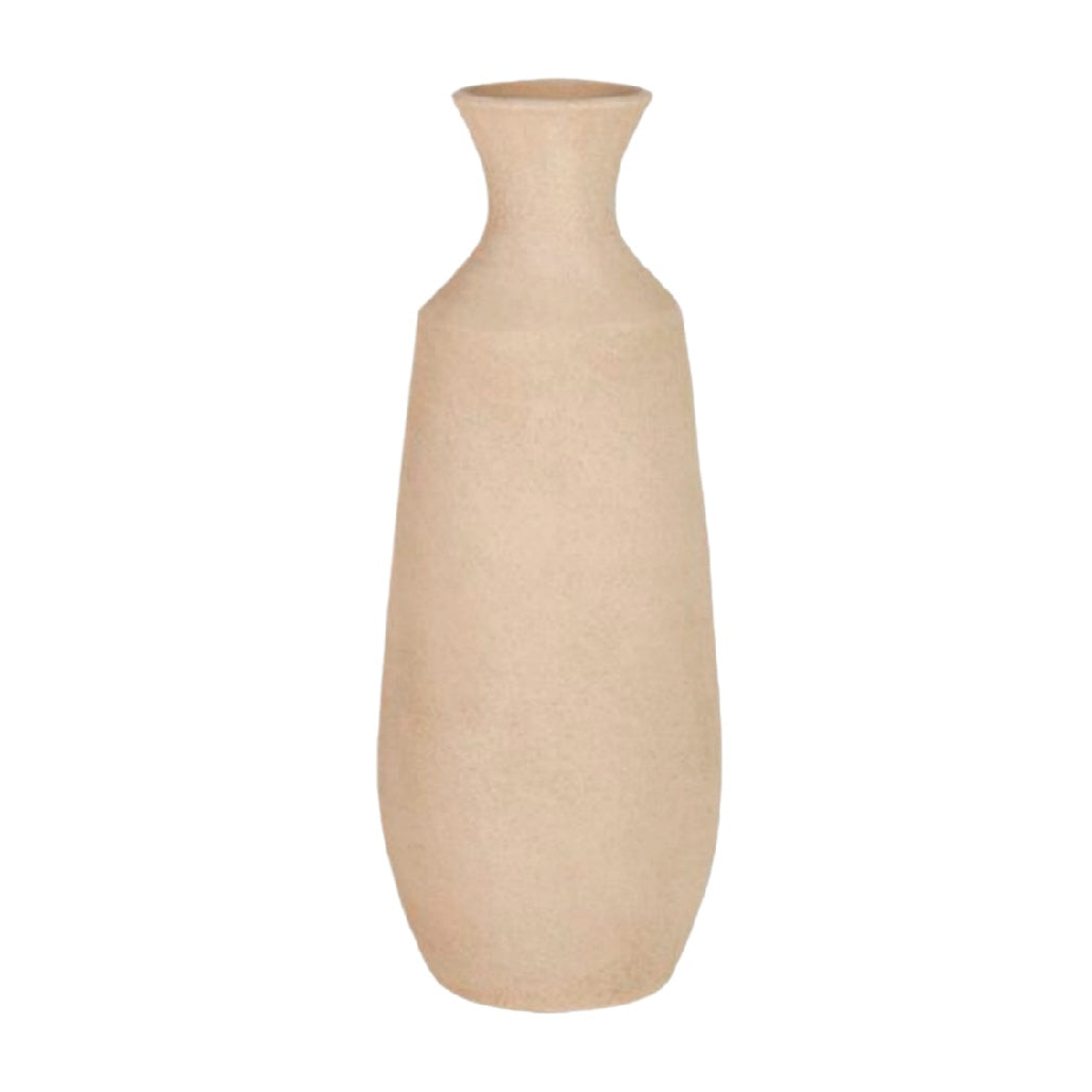 Elegant Beige Decorative Ceramic Vase - Modern Home Décor Accent