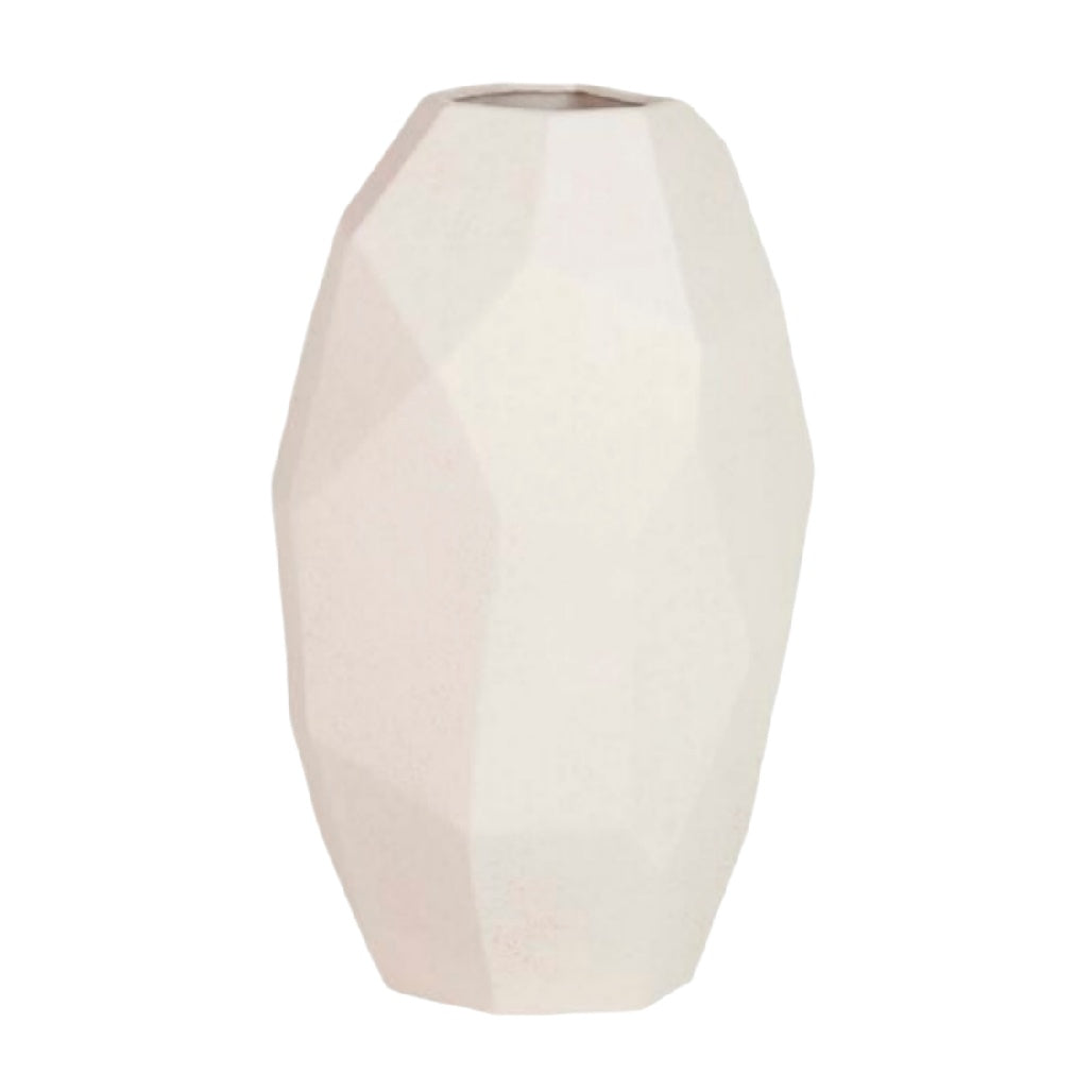 **Geometric Ceramic Vase – Modern Minimalist Design, Elegant Home Decor**