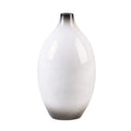 Modern White Gradient Ceramic Vase - Elegant Home Decor